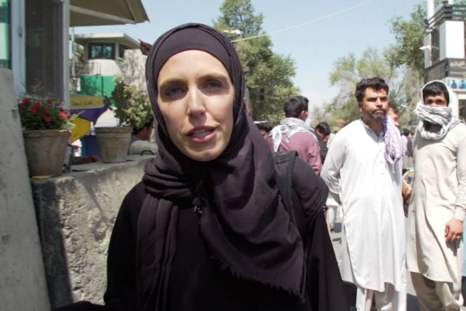 La journaliste de CNN à Kaboul, Clarissa Ward