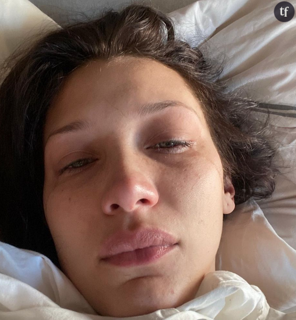 Le "crying selfie" de Bella Hadid