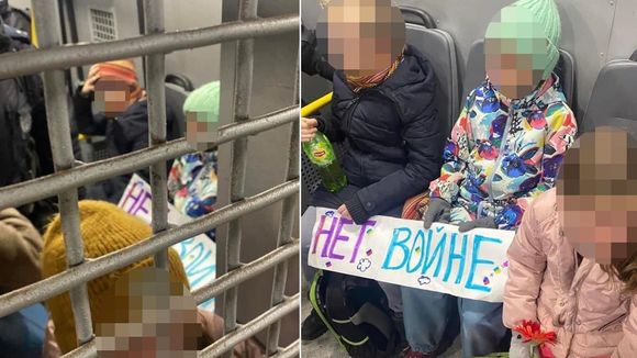 5 enfants arrêtés par la police russe pour des fleurs en soutien à l'Ukraine