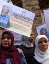  Manifestation solidaire des journalistes de Gaza après la mort de la journaliste d'Al Jazeera Shireen Abu Akleh le 11 mai 2022 