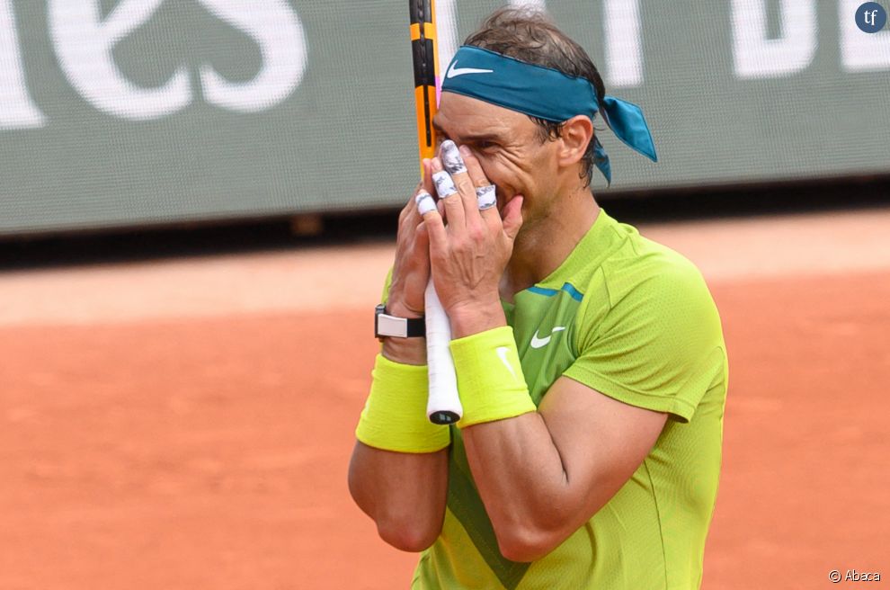 Rafael Nadal lors de sa victoire en finale de Roland-Garros, le 5 juin 2022.
