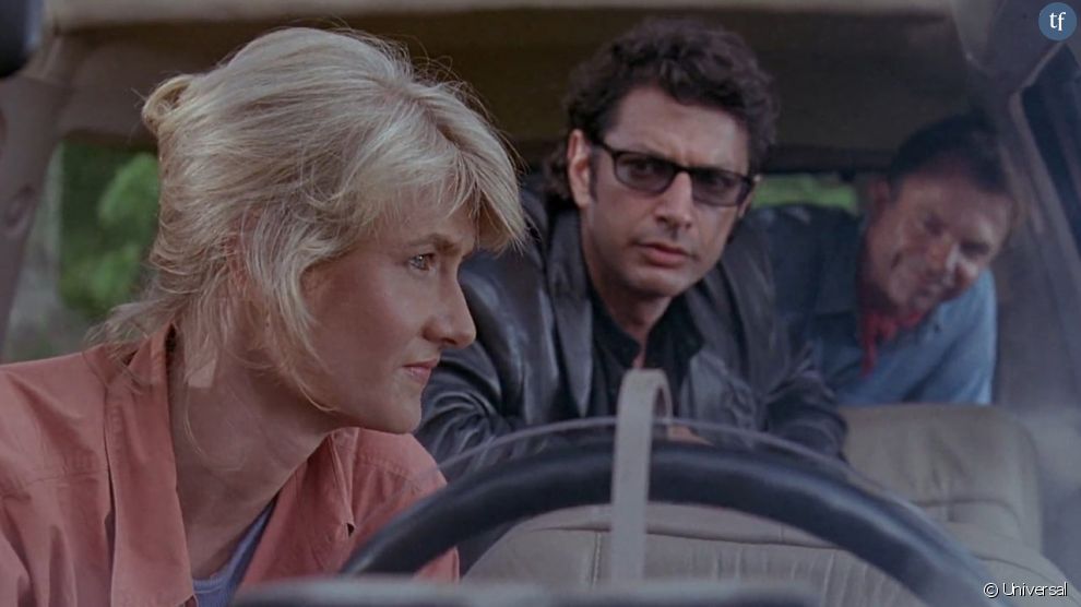 Laura Dern, Jeff Goldblum et Sam Neil dans &quot;Jurassic Park&quot; (1993)