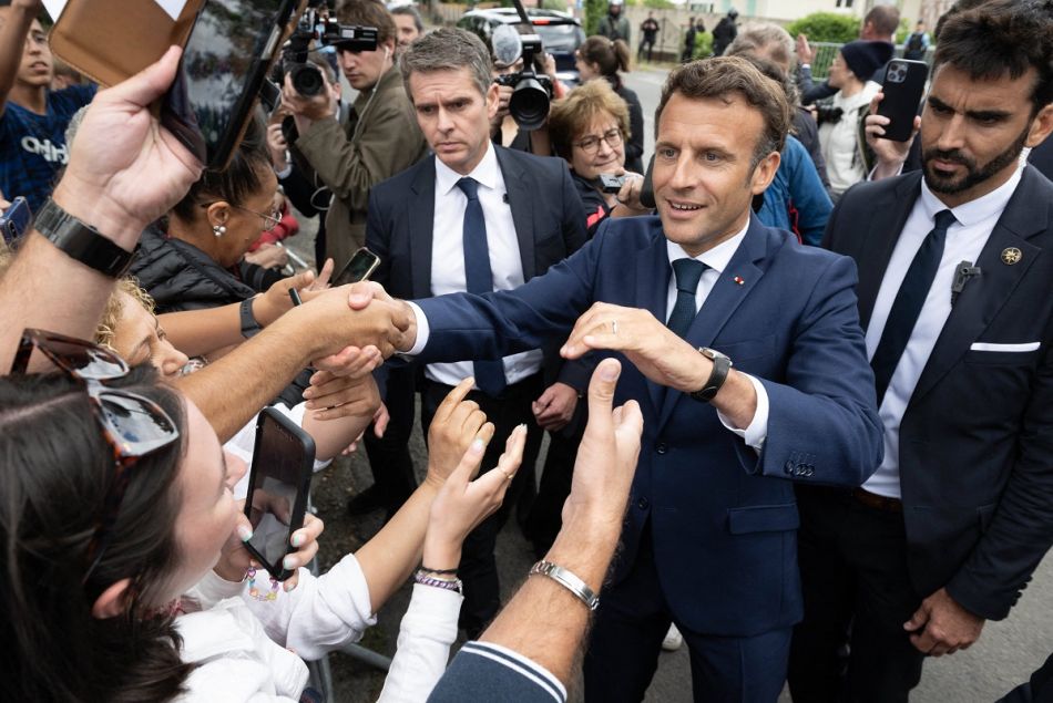 Emmanuel Macron à Gaillac, le 9 juin 2022