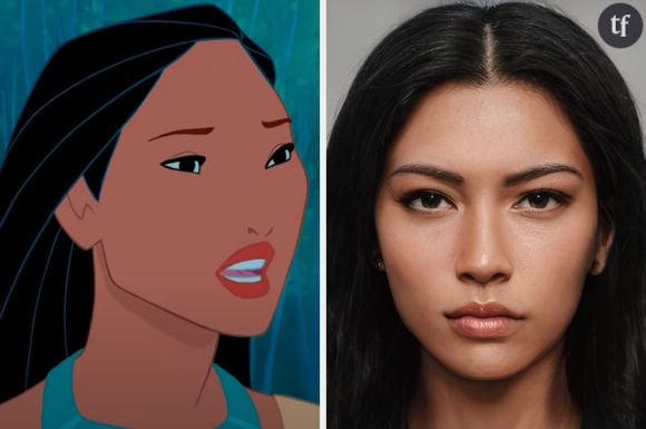 Pocahontas imaginée dans la vraie vie
