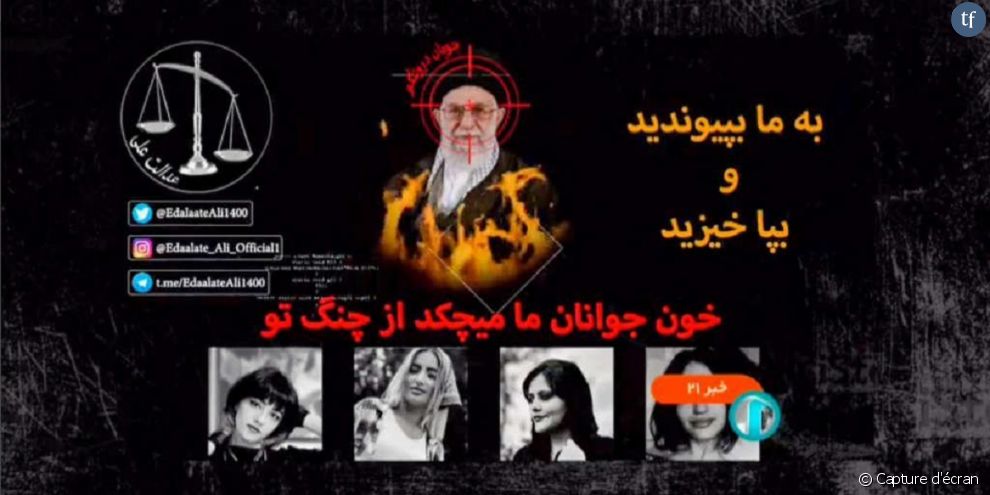 &quot;Femme, vie, liberté&quot; : l&#039;impressionnant piratage féministe du JT iranien en direct