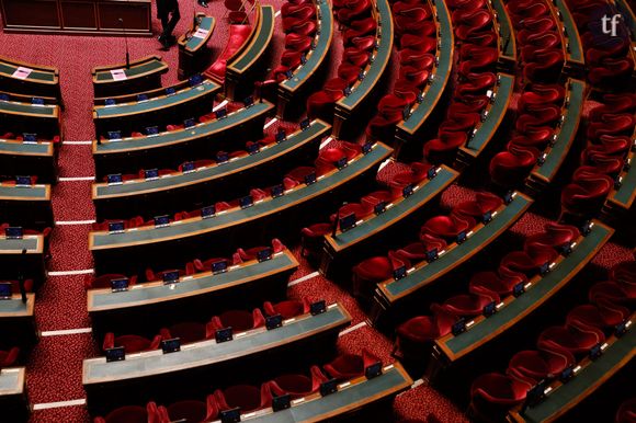 Elle pourrait par ailleurs rendre irrecevables les documents administratifs qui en témoignent. D'aucuns parmi ces voix jugent l'écriture inclusive trop confuse, instable, trop "déstructurée" (ou déconstruite ?)...
A view of the assembly room at the Palais du Luxembourg, home of the French Senate on May 3, 2023 in Paris, France. Photo by Jean-Bernard Vernier/JBV News/ABACAPRES.COM