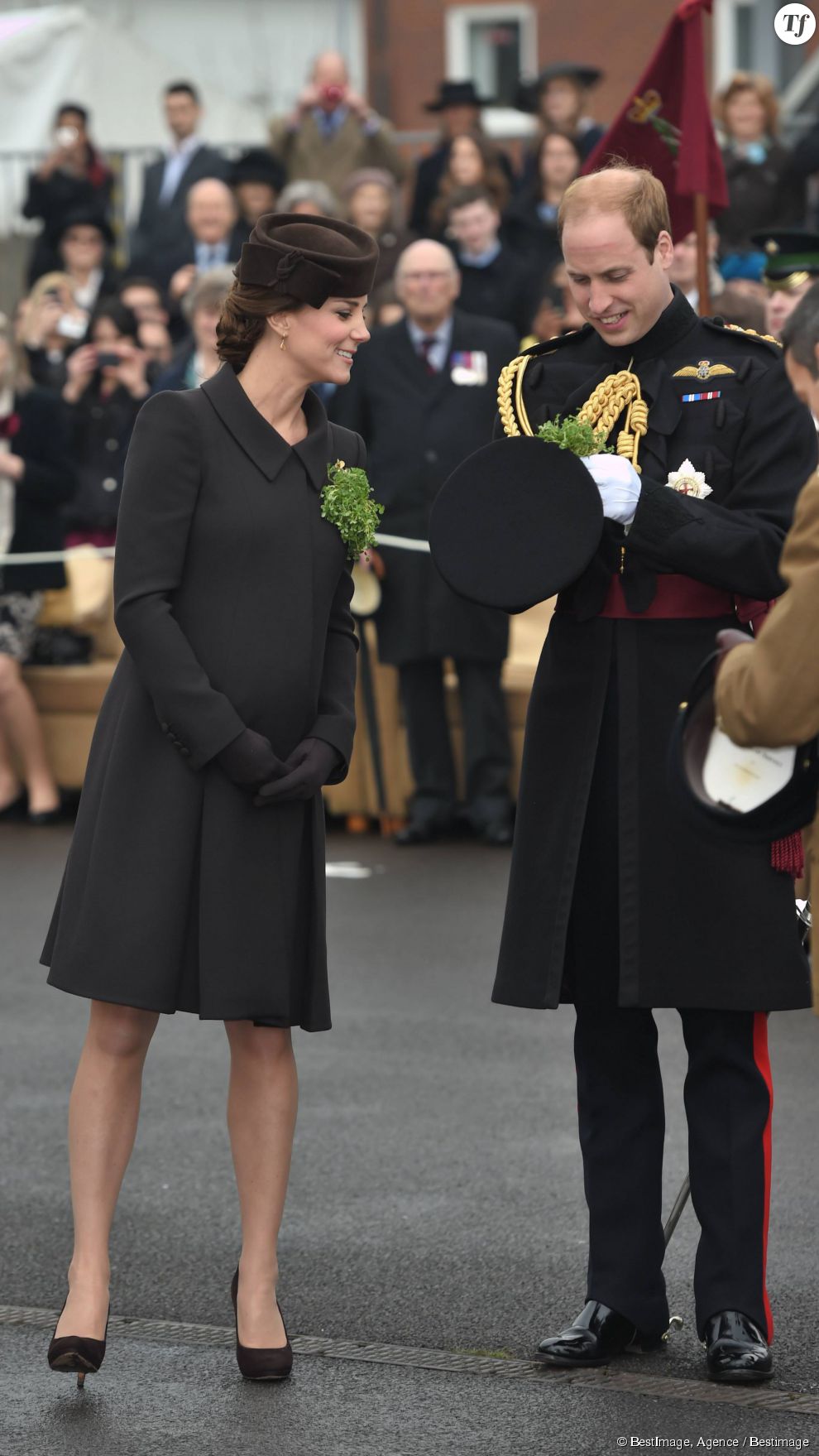 Le prince William et son épouse le jour de la Saint-Patrick