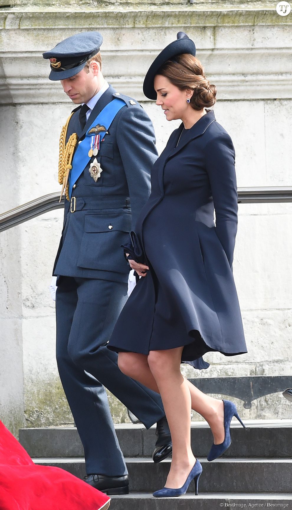 Kate et William lors de la messe commémorant la fin des opérations militaires en Afghanistan