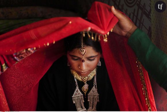 Une jeune Indienne le jour de ses noces