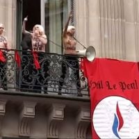 Défilé du 1er mai : la vidéo des Femen pendant le discours de Marine Le Pen