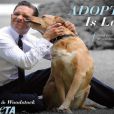 L'affiche de la PETA avec Tom Hardy et son chien Woodstock