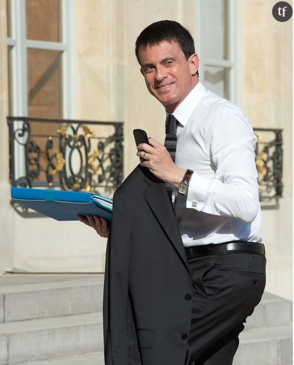 Manuel Valls arrive au Palais de l'Elysée le 10 juin 2015.