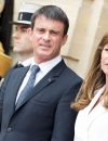 Manuel Valls et Anne Gravoin à l'hôtel Matignon à Paris le 3 juin 2015.