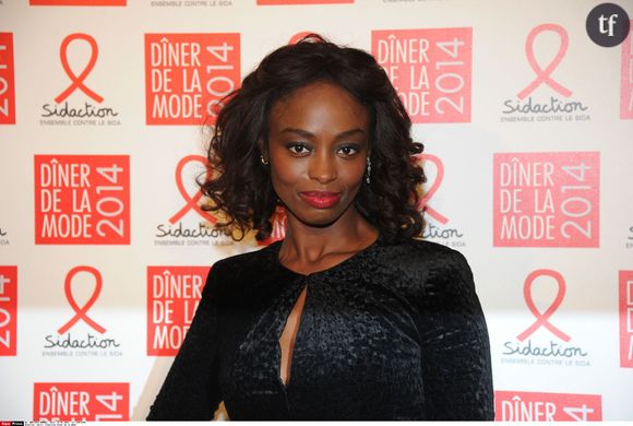 Aïssa Maïga au gala du sidaction en janvier 2015.