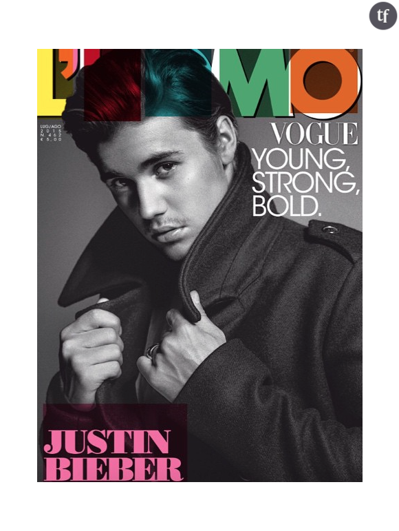 Justin Bieber en couverture du magazine l'Uomo Vogue