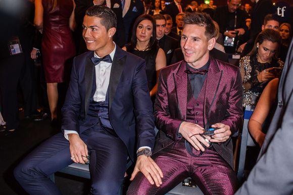 Lionel Messi et Cristiano Ronaldo, au Ballon d'or 2014