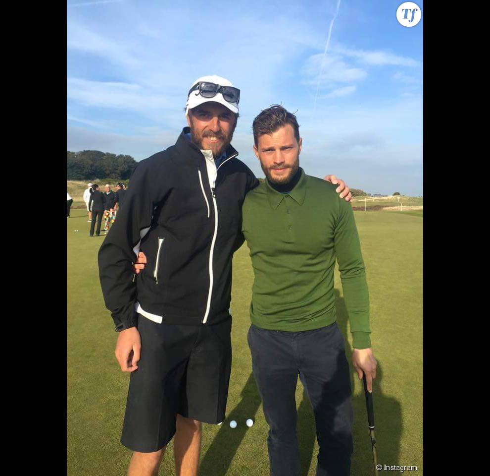 Jamie Dornan pendant le tournoi de golf Alfred Dunhill Links  Championship début octobre 2015 