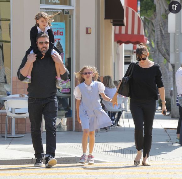 Jennifer Garner et ben Afflcek avec leurs filles