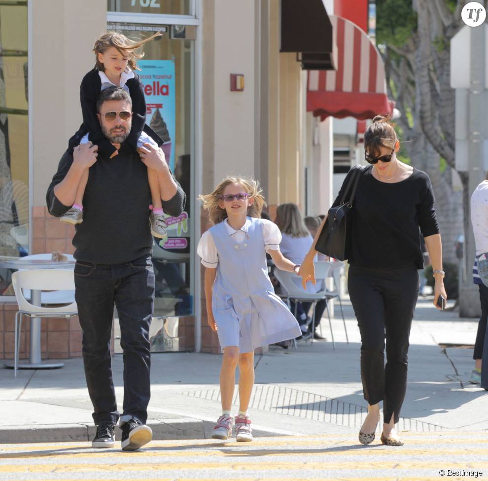 Jennifer Garner et ben Afflcek avec leurs filles