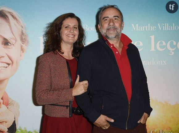 Pascale Pouzadoux et son mari Antoine Duléry - Avant-première du film "La Dernière Leçon" au cinéma UGC Bercy à Paris, le 3 novembre 2015. © Coadic Guirec / Bestimage 