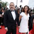  Antoine Duléry et sa femme Pascale Pouzadoux - Montée des marches du film "Mad Max : Fury Road" lors du 68 ème Festival International du Film de Cannes, à Cannes le 14 mai 2015.  