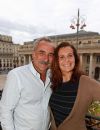  Antoine Duléry et sa femme Pascale Pouzadoux - Présentation du film "La dernière leçon" à Bordeaux le 16 septembre 2015.  