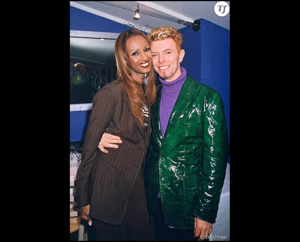 David et iman Bowie à Londres en 1997