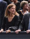  Anne Gravoin et son mari Manuel Valls, premier ministre - Personnalités assistant à la demi-finale opposant Novak Djokovic à Stan Wawrinka lors du tournoi BNP Paribas Masters 2015 à l'AccorHotels Arena à Paris, le 7 novembre 2015.  