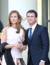  Manuel Valls et sa femme Anne Gravoin - Dîner officiel en l'honneur de la présidente chilienne Michelle Bachelet donné par le président de la république François Hollande au palais de l'Elysée à Paris, le 8 juin 2015 