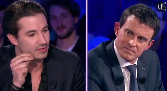 Manuel Valls et Jérémy Ferrari dans On n'est pas couché