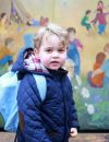  Catherine Kate Middleton, duchesse de Cambridge, a pris son fils le prince George en photo pour son premier jour de crèche à l'école Montessori School Westacre le 6 janvier 2016.  