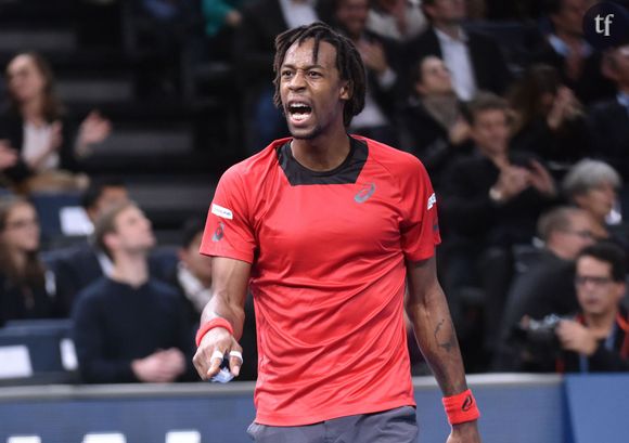 Gaël Monfils - Benoît Paire bat Gaël Monfils lors du 1er tour du tournoi BNP Paribas Masters à l'Accor Hôtels Arena à Paris le 2 novembre 2015. © Giancarlo Gorassini / Bestimage 