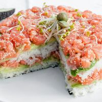 Le recette renversante du sushi cake