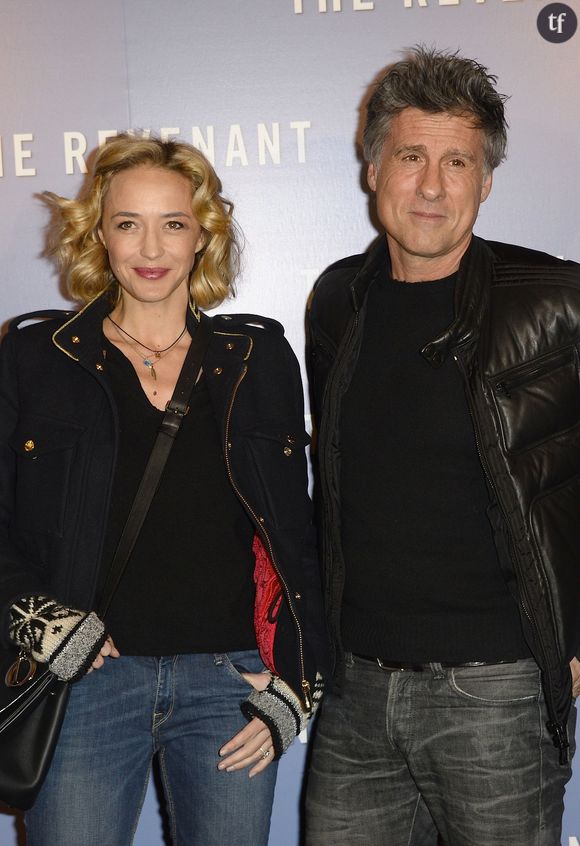 Hélène de Fougerolles officialise avec son compagnon Marc Simoncini - Hélène de Fougerolles et son compagnon Marc Simoncini - Avant-première du film "The Revenant" au Grand Rex à Paris, le 18 janvier 2016. © Coadic Guirec/Bestimage 