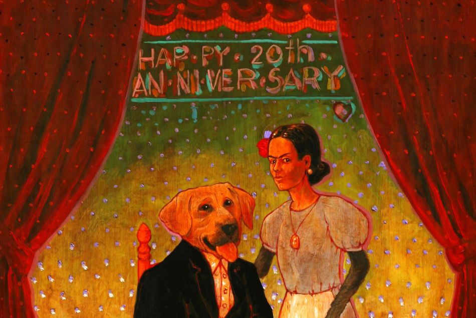 Diego and Frida by John Newcomb, acrylic on canvas