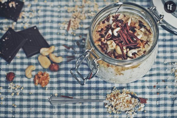 Porridge avec copeaux de chocolat