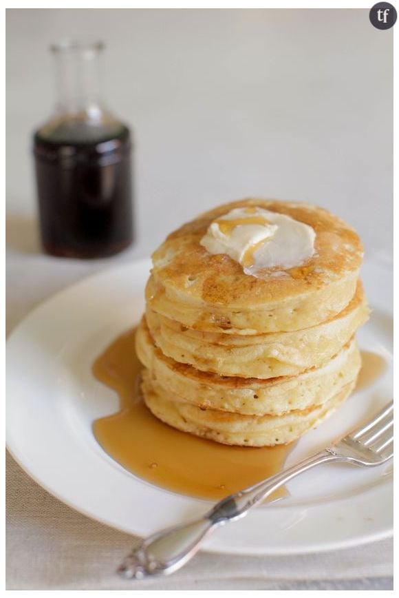 Le yaourt grec pour des pancakes aériens