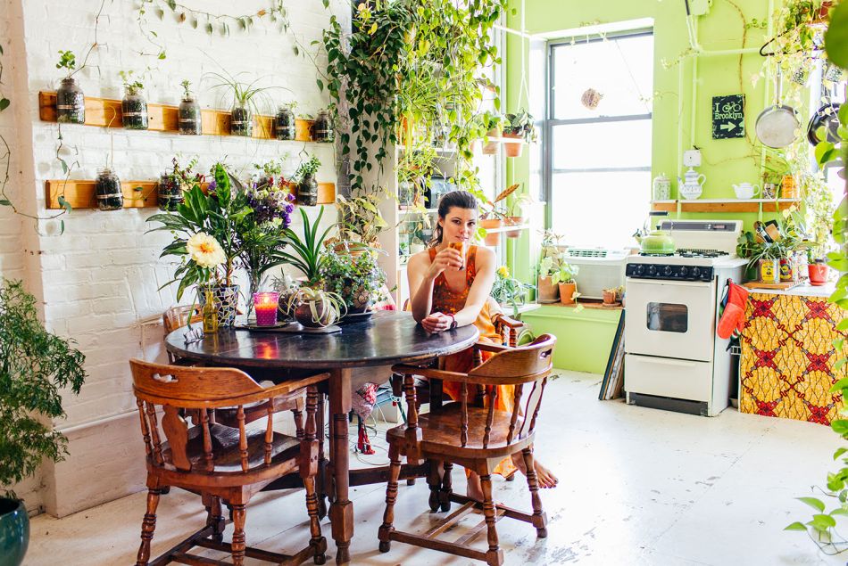 Le très joli appartement green de Summer Oakes à Brooklyn