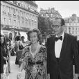 Jacques et Bernadette Chirac à un gala de bienfaisance au profit de la Fondation Claude Pompidou en juin 1980