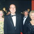 Jacques Chirac entouré de sa femme Bernadette et de sa fille Claude en novembre 1985