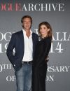 Le prince Emmanuel Philibert de Savoie et Clotilde Courau (princesse de Savoie) à la soirée "Vogue 50 Archive" à Milan, le 21 septembre 2014