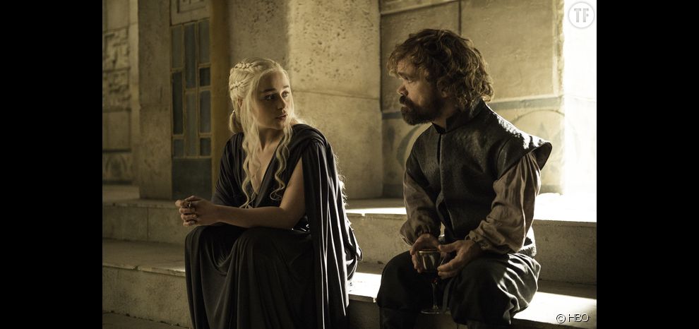 Emilia Clarke et Peter Dinklage dans la série Game of Thrones