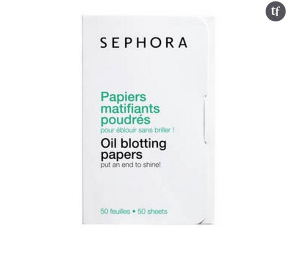 Papiers matifiants poudrés Sephora