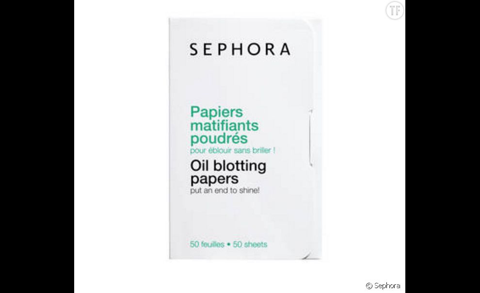 Papiers matifiants poudrés Sephora