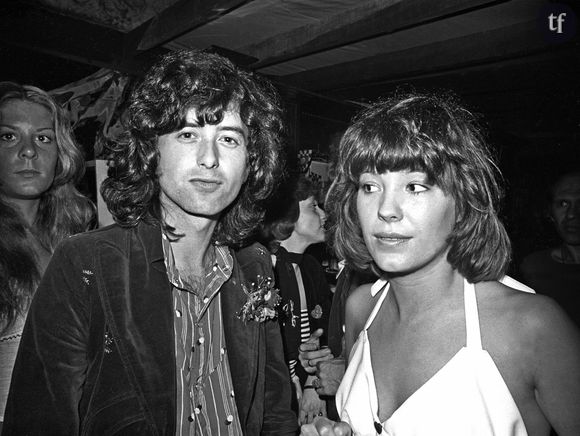 Pamela De Barres et Jimmy Page du groupe Led Zepellin