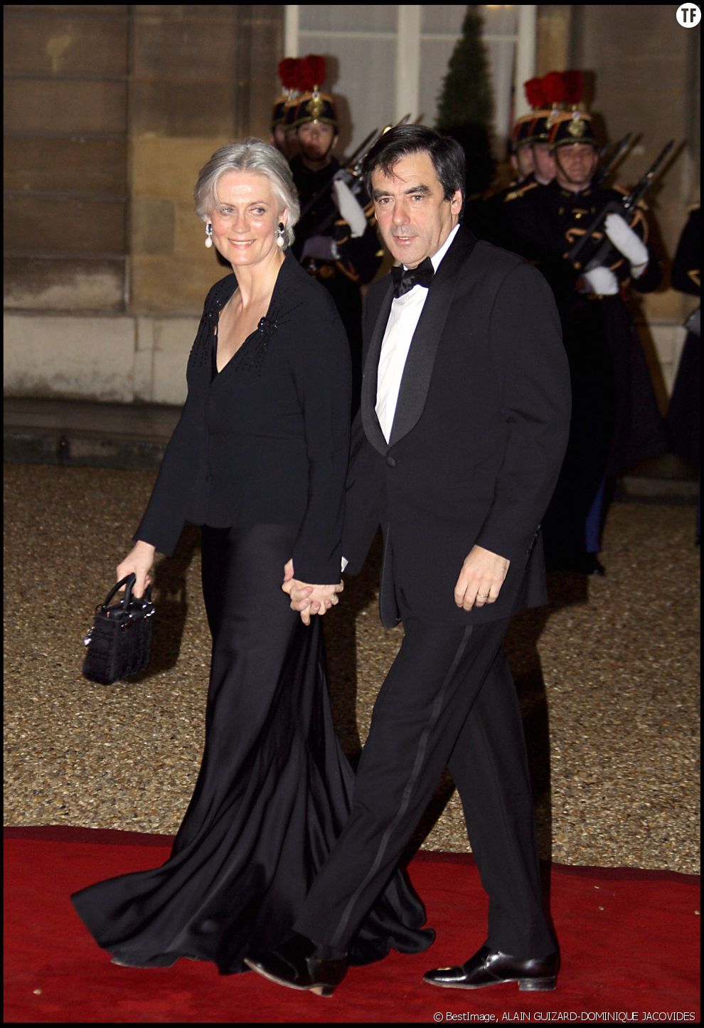 François Fillon et sa femme Pénélope en 2008