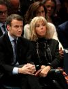 Emmanuel et Brigitte Macron en meeting à Montpellier en octobre dernier