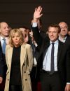 Emmanuel Macron et son épouse Brigitte Trogneux en meeting au Mans en octobre dernier