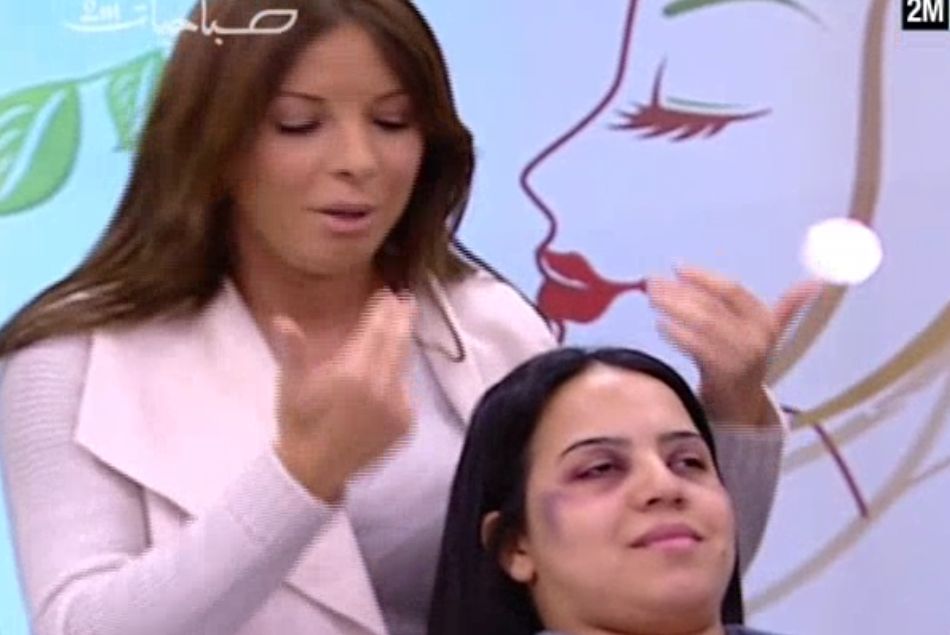 Au Maroc une démonstration de maquillage pour femmes battues fait scandale