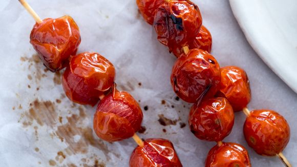 La recette des brochettes de légumes arc-en-ciel